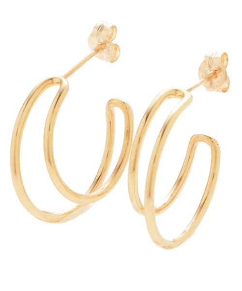 可愛い通販サイト ワンストローク ダブルフープ スタッドピアス ピアス 両耳用 Cocoshnik ココシュニック のファッション ジャパン公式通販 Www Hortipoint Nl