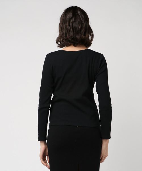 one way（ワンウェイ）の「ハートヤマナリテレコTOPS（Tシャツ/カットソー・レディース・ホワイト/ライトブルー/ブラック/ラベンダー/ブラック系その他・FREE）」の6枚目の写真