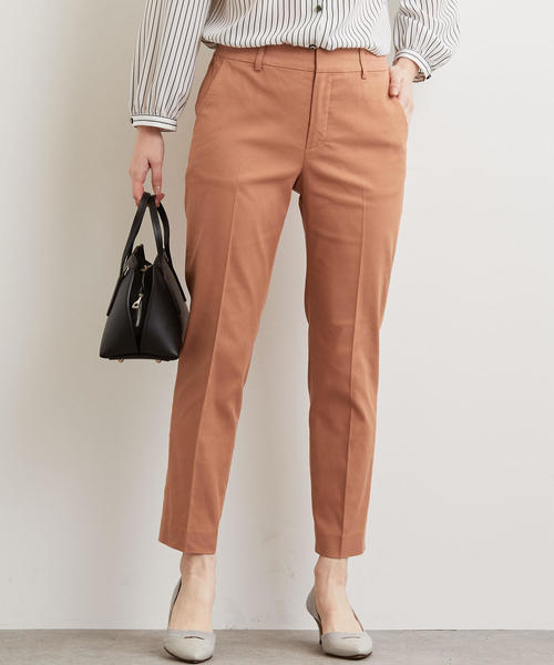 green label relaxing（グリーンレーベルリラクシング）の「◆CS T/コットン サブリナパンツ（その他パンツ・レディース・ロイヤルブルー/オフホワイト/ベージュ/イエロー/ネイビー/ブラック・34/36/46/40/42/44/38）」の3枚目の写真