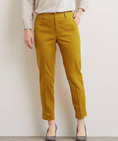 green label relaxing（グリーンレーベルリラクシング）の「◆CS T/コットン サブリナパンツ（その他パンツ・レディース・ロイヤルブルー/オフホワイト/ベージュ/イエロー/ネイビー/ブラック・34/36/46/40/42/44/38）」の6枚目の写真