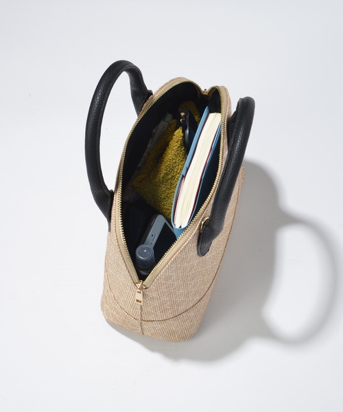 SOLPRESA（ソルプレーサ）の「ブガッティハンドバッグ＜スカーフ付き＞（ハンドバッグ・レディース・ホワイト/ブラック/ナチュラル・FREE）」の9枚目の写真