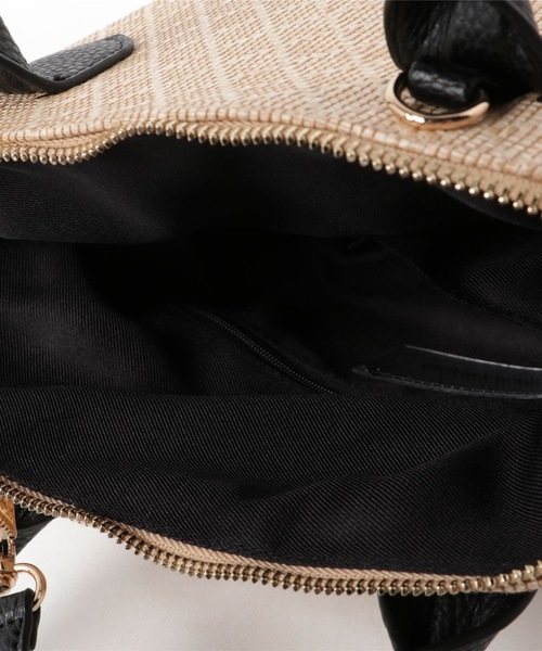 SOLPRESA（ソルプレーサ）の「ブガッティハンドバッグ＜スカーフ付き＞（ハンドバッグ・レディース・ホワイト/ブラック/ナチュラル・FREE）」の13枚目の写真