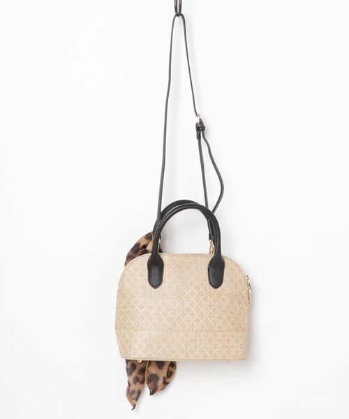 SOLPRESA（ソルプレーサ）の「ブガッティハンドバッグ＜スカーフ付き＞（ハンドバッグ・レディース・ホワイト/ブラック/ナチュラル・FREE）」の16枚目の写真