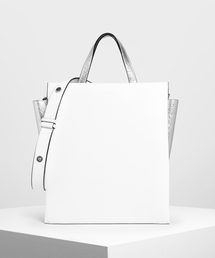 CHARLES & KEITH | ダブルハンドルチェーンリンク トートバッグ /Double Handle Chain Link Tote Bag(トートバッグ)