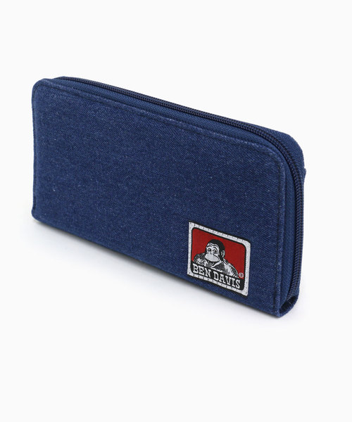BEN DAVIS（ベンデイビス）の「BEN DAVIS/ベンデイビス ワンポイント ロゴ ラウンドジップ ロングウォレット/長財布（財布・メンズ・ブラック/ネイビー/ブラック系その他/ブラック系その他2・FREE）」の4枚目の写真