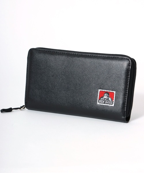 BEN DAVIS（ベンデイビス）の「BEN DAVIS/ベンデイビス ワンポイント ロゴ ラウンドジップ ロングウォレット/長財布（財布・メンズ・ブラック/ネイビー/ブラック系その他/ブラック系その他2・FREE）」の3枚目の写真
