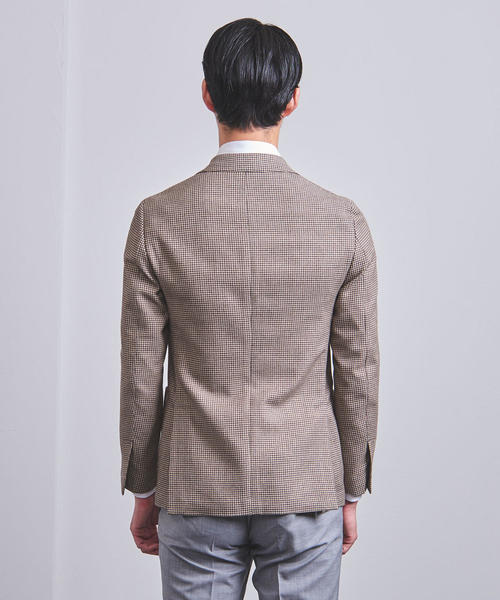 LARDINI（ラルディーニ）の「＜LARDINI（ラルディーニ）＞ソフト チェック 3B ジャケット（テーラードジャケット・メンズ・ベージュ・42/44/52/48/50/46）」の2枚目の写真