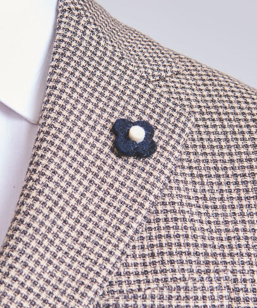 LARDINI（ラルディーニ）の「＜LARDINI（ラルディーニ）＞ソフト チェック 3B ジャケット（テーラードジャケット・メンズ・ベージュ・42/44/52/48/50/46）」の10枚目の写真