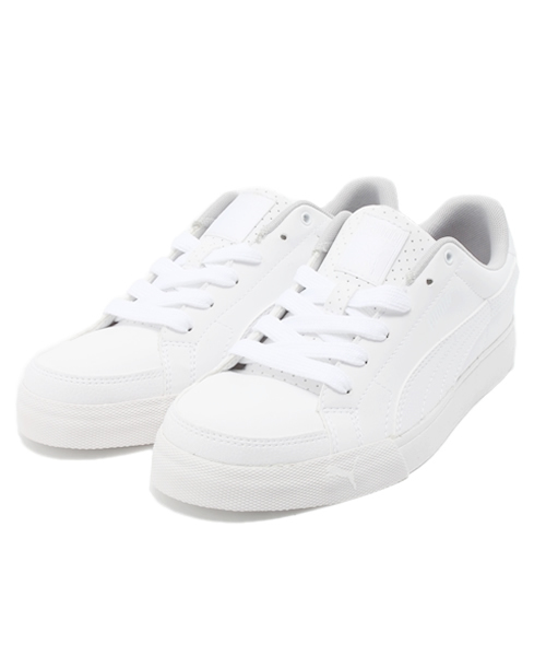 PUMA（プーマ）の「コートポイント J BG（スニーカー・レディース・ブラック/ホワイト×ブルー/ホワイト×ピンク/ホワイト×ゴールド/ホワイト・23.5cm/25cm/23cm/24.5cm/22.5cm/24cm）」の2枚目の写真