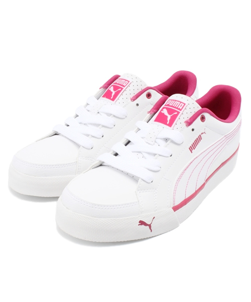 PUMA（プーマ）の「コートポイント J BG（スニーカー・レディース・ブラック/ホワイト×ブルー/ホワイト×ピンク/ホワイト×ゴールド/ホワイト・23.5cm/25cm/23cm/24.5cm/22.5cm/24cm）」の4枚目の写真