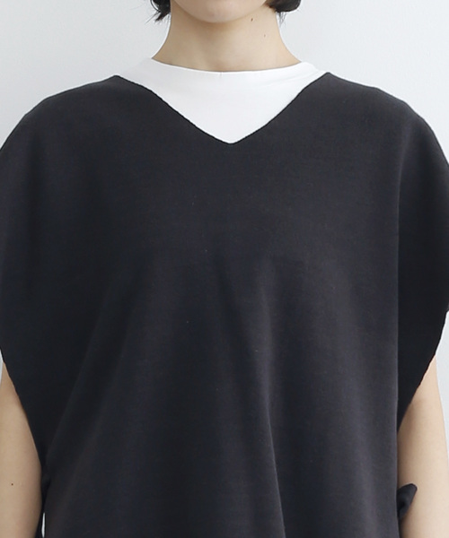 MERLOT IKYU（メルローイキュウ）の「サイドリボンニットベスト2988（ベスト・レディース・ベージュ/チャコールグレー/イエロー・FREE）」の16枚目の写真