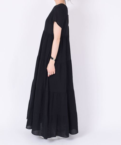 SHIPS（シップス）の「ヨウリュウティアード2WAYワンピース◇（ワンピース・レディース・ブラック/ベージュ/グリーン・ONE SIZE）」の18枚目の写真