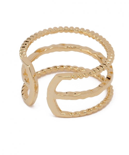 BEAUTY&YOUTH UNITED ARROWS（ビューティーアンドユースユナイテッドアローズ）の「BYMC スマート3ラインリング◆（リング・レディース・ゴールド/シルバー・11/7）」の4枚目の写真