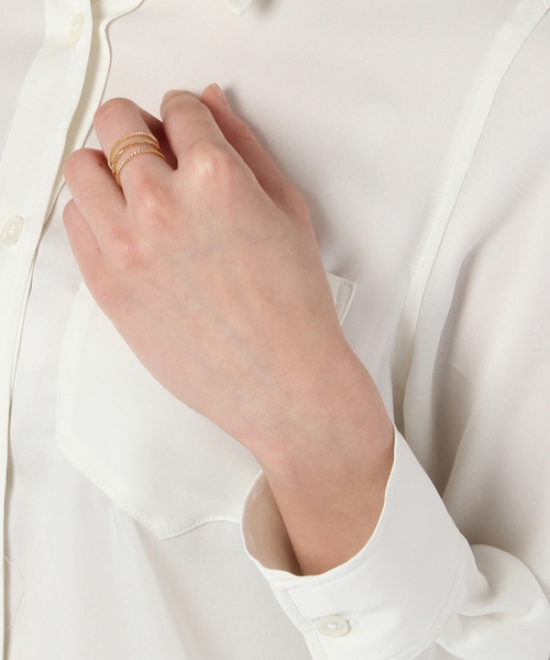BEAUTY&YOUTH UNITED ARROWS（ビューティーアンドユースユナイテッドアローズ）の「BYMC スマート3ラインリング◆（リング・レディース・ゴールド/シルバー・11/7）」の5枚目の写真