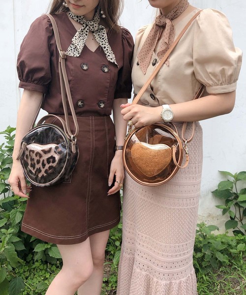 one after another NICE CLAUP（ワンアフターアナザーナイスクラップ）の「ハートポーチ付きショルダーバッグ（ショルダーバッグ・レディース・ブラウン系その他/レオパード・FREE）」の19枚目の写真