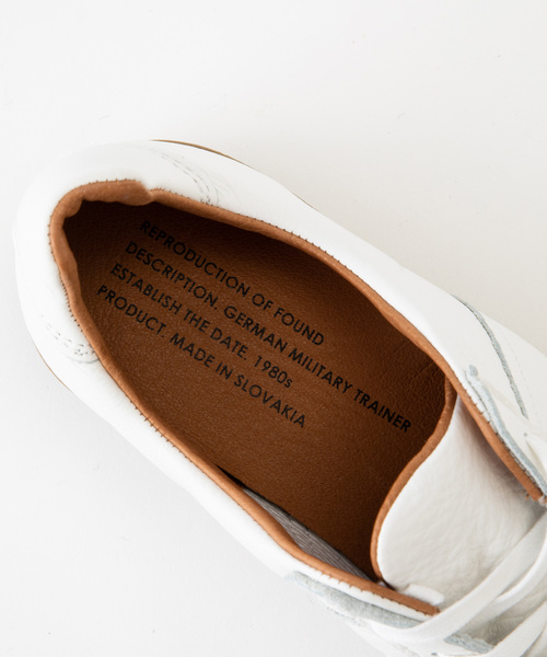 REPRODUCTION OF FOUND（リプロダクションオブファウンド）の「リプロダクションオブファウンド REPRODUCTION OF FOUND / ジャーマントレーナー（スニーカー・メンズ・ホワイト/ブラック・43/41/42）」の3枚目の写真