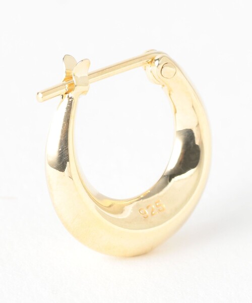 BEAUTY&YOUTH UNITED ARROWS(ビューティーアンドユースユナイテッドアローズ)の「BY ファット フープ ピアス(ピアス(片耳用)・メンズ・ゴールド/シルバー・フリー)」の3枚目の写真