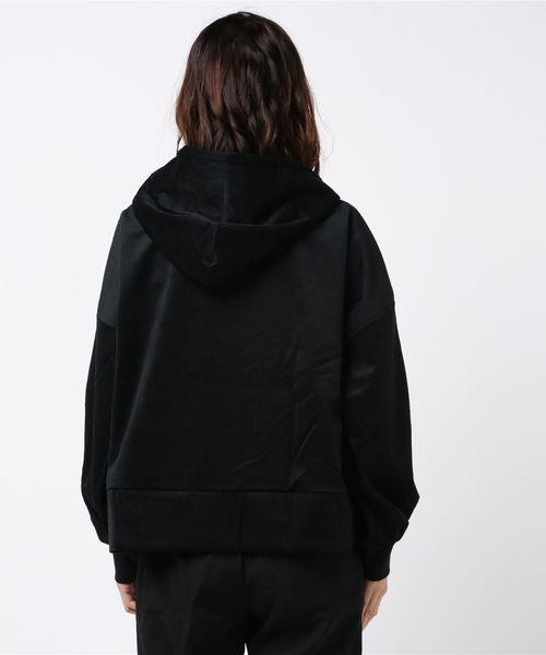 STYLEBLOCK（スタイルブロック）の「カットコーデュロイサイドスリットパーカー（パーカー・レディース・ブラック/ベージュ/グレー/アイボリー・M）」の5枚目の写真