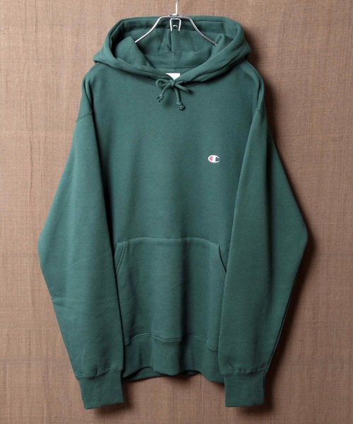 Champion(チャンピオン)の「【CHAMPION/チャンピオン】裏起毛プルオーバーパーカー C3-Q105 ワンポイント 刺繍 ユニセックス(パーカー・メンズ・ホワイト/ブラック/ダークグリーン/ネイビー/杢グレー/ブラウン・MEDIUM/X-LARGE/SMALL/LARGE/XX-LARGE)」の12枚目の写真