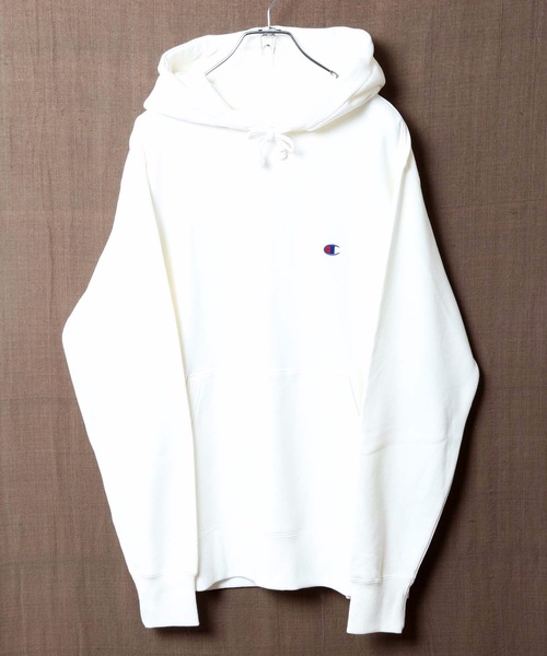 Champion(チャンピオン)の「【CHAMPION/チャンピオン】裏起毛プルオーバーパーカー C3-Q105 ワンポイント 刺繍 ユニセックス(パーカー・メンズ・ホワイト/ブラック/ダークグリーン/ネイビー/杢グレー/ブラウン・MEDIUM/X-LARGE/SMALL/LARGE/XX-LARGE)」の9枚目の写真