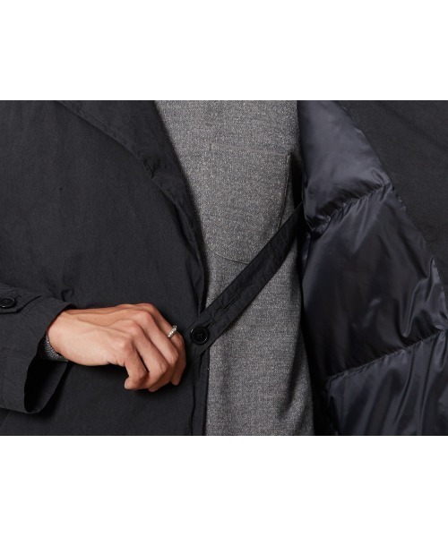 Snow Peak(スノーピーク)の「Indigo C/N Down Coat(ダウンジャケット/コート・メンズ・インディゴブルー/ブラック・SMALL/MEDIUM/LARGE/X-LARGE/1)」の8枚目の写真
