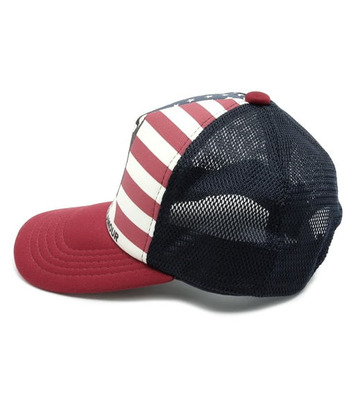 JOEY HYSTERIC(ジョーイヒステリック)の「FLAG WOMAN pt メッシュキャップ(キャップ・キッズ・トリコロール・LARGE/MEDIUM)」の4枚目の写真