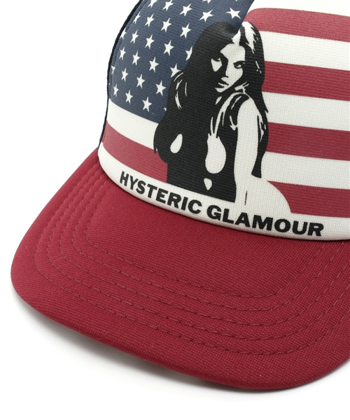 JOEY HYSTERIC(ジョーイヒステリック)の「FLAG WOMAN pt メッシュキャップ(キャップ・キッズ・トリコロール・LARGE/MEDIUM)」の2枚目の写真