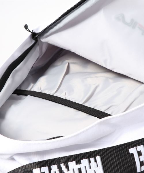 MARVEL（マーベル）の「【FILA MARVEL/フィラマーベル】FILA MARVEL コラボ ロゴテープ リュック（バックパック/リュック・レディース・ホワイト/ブラック/パープル/レッド・FREE）」の7枚目の写真