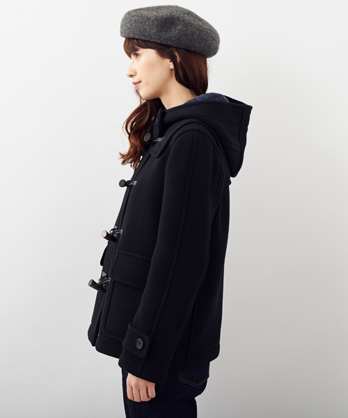 Another Edition（アナザーエディション）の「AE W-FACE SHORT DFL（ダッフルコート・レディース・オフホワイト/ブラック/ベージュ・MEDIUM/SMALL）」の5枚目の写真