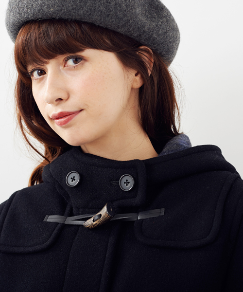 Another Edition（アナザーエディション）の「AE W-FACE SHORT DFL（ダッフルコート・レディース・オフホワイト/ブラック/ベージュ・MEDIUM/SMALL）」の17枚目の写真