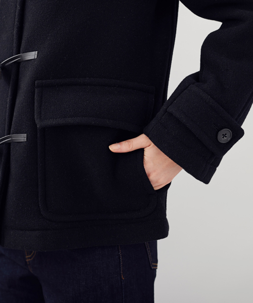 Another Edition（アナザーエディション）の「AE W-FACE SHORT DFL（ダッフルコート・レディース・オフホワイト/ブラック/ベージュ・MEDIUM/SMALL）」の20枚目の写真