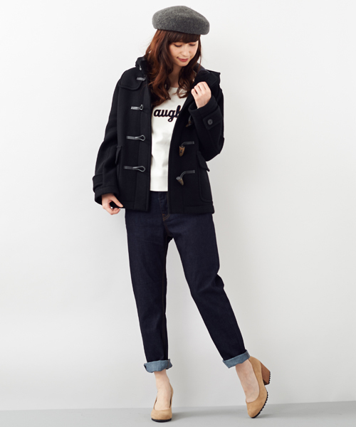 Another Edition（アナザーエディション）の「AE W-FACE SHORT DFL（ダッフルコート・レディース・オフホワイト/ブラック/ベージュ・MEDIUM/SMALL）」の11枚目の写真