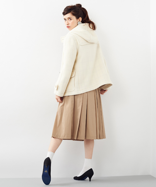 Another Edition（アナザーエディション）の「AE W-FACE SHORT DFL（ダッフルコート・レディース・オフホワイト/ブラック/ベージュ・MEDIUM/SMALL）」の15枚目の写真