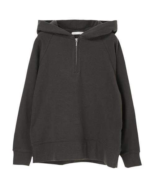 AMERICAN HOLIC（アメリカンホリック）の「フード付きハーフＺＩＰ裏毛フードパーカー　＊（パーカー・レディース・アイボリー/チャコールグレー/ベージュ・MEDIUM/LARGE）」の19枚目の写真