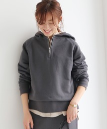 AMERICAN HOLIC | 【2020SS】フード付きハーフＺＩＰ裏毛フードパーカー　＊(パーカー)