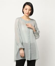 DouDou | サイドスリットシアーシャツ(シャツ/ブラウス)