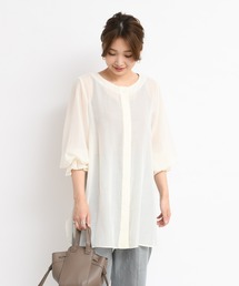 DouDou | サイドスリットシアーシャツ(シャツ/ブラウス)