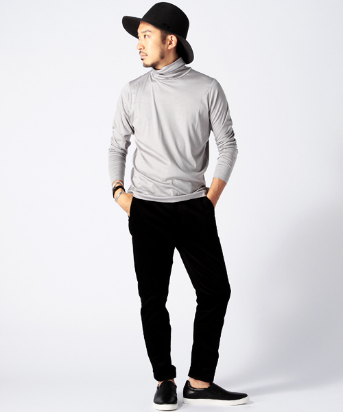 BEAMS（ビームス）の「◎BEAMS / スムースタートルネック（Tシャツ/カットソー・メンズ・ホワイト/ブラック/グレー・MEDIUM/SMALL/LARGE）」の15枚目の写真