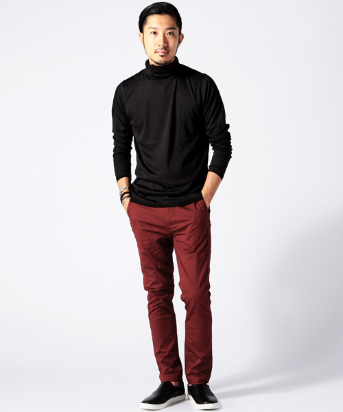 BEAMS（ビームス）の「◎BEAMS / スムースタートルネック（Tシャツ/カットソー・メンズ・ホワイト/ブラック/グレー・MEDIUM/SMALL/LARGE）」の11枚目の写真