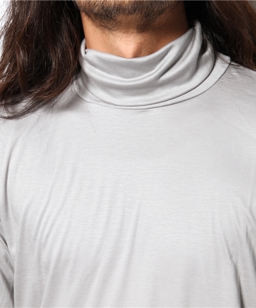 BEAMS（ビームス）の「◎BEAMS / スムースタートルネック（Tシャツ/カットソー・メンズ・ホワイト/ブラック/グレー・MEDIUM/SMALL/LARGE）」の9枚目の写真