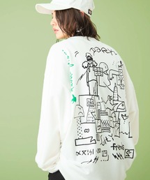 Mark Gonzales/マークゴンザレス MONO-MART別注 背面プリント ビッグシルエット プルオーバースウェット