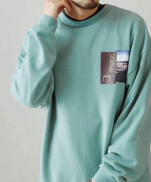 Mark Gonzales(マーク・ゴンザレス)の「Mark Gonzales/マークゴンザレス MONO-MART別注 背面プリント ビッグシルエット プルオーバースウェット(スウェット・メンズ・ホワイト系その他/ブラック系その他/ベージュ系その他/グリーン系その他/ホワイト系その他2/ホワイト系その他3/ブラック系その他2/ブラック系その他3/ベージュ系その他2/ベージュ系その他3/グリーン系その他2/グリーン系その他3・FREE)」の11枚目の写真