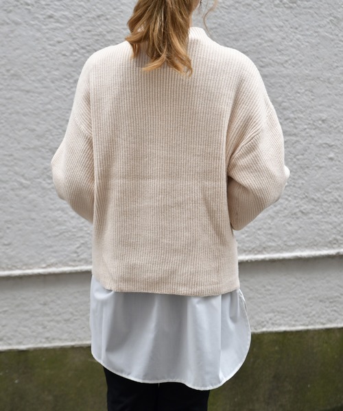 Ambre Neige（アンブルネージュ）の「バンドカラーシャツ／【WEB/EC限商品定商品】（シャツ/ブラウス・レディース・オフホワイト/グレー系その他・FREE）」の4枚目の写真