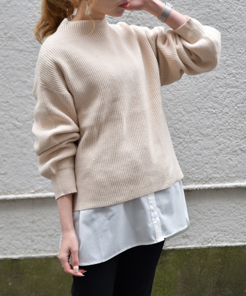 Ambre Neige（アンブルネージュ）の「バンドカラーシャツ／【WEB/EC限商品定商品】（シャツ/ブラウス・レディース・オフホワイト/グレー系その他・FREE）」の14枚目の写真