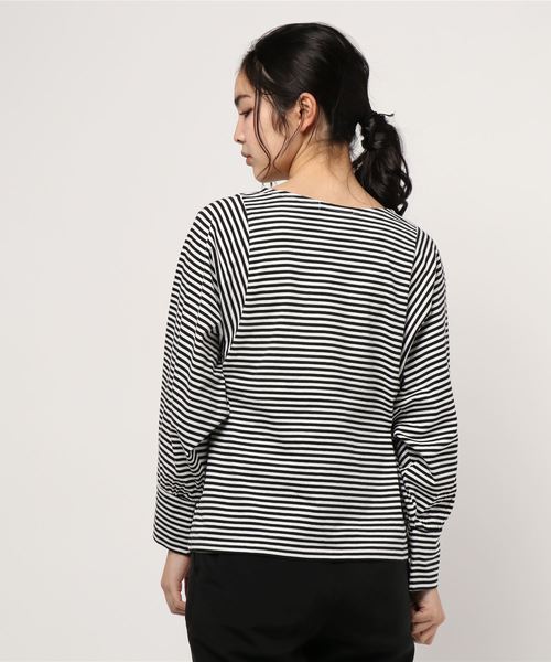 AMERICAN HOLIC（アメリカンホリック）の「ドルマンカットプルオーバー　＊●（Tシャツ/カットソー・レディース・ブラック/オフホワイト/ブラック系その他4・M/L）」の5枚目の写真