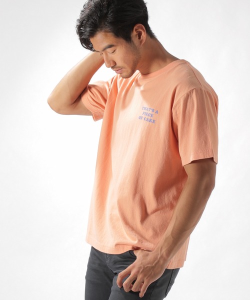 BAYFLOW(ベイフロー)の「USAコットングラフィックS/S TEE(Tシャツ/カットソー・メンズ・ホワイト/ネイビー/オレンジ/ライトグリーン・SMALL/MEDIUM/LARGE)」の4枚目の写真
