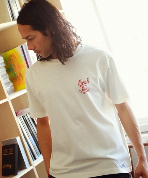 BAYFLOW(ベイフロー)の「USAコットングラフィックS/S TEE(Tシャツ/カットソー・メンズ・ホワイト/ネイビー/オレンジ/ライトグリーン・SMALL/MEDIUM/LARGE)」の5枚目の写真