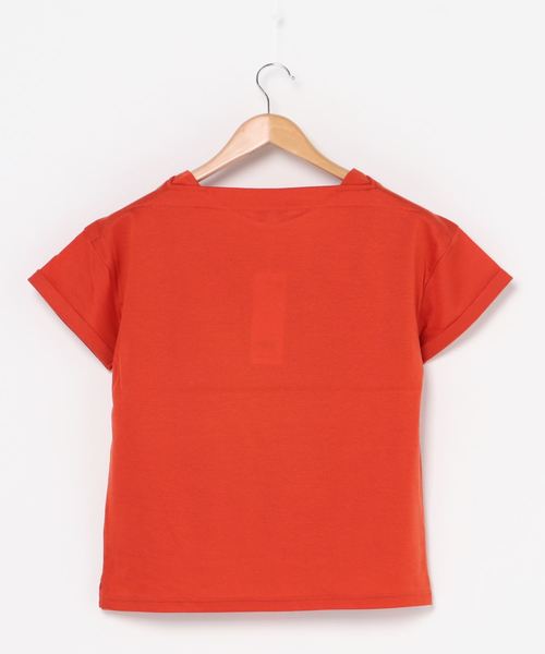 McGREGOR（マックレガー）の「ニット風VネックTシャツ（Tシャツ/カットソー・レディース・ネイビー/オレンジ/アイボリー・L/M）」の4枚目の写真