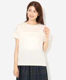 ニット風VネックTシャツ