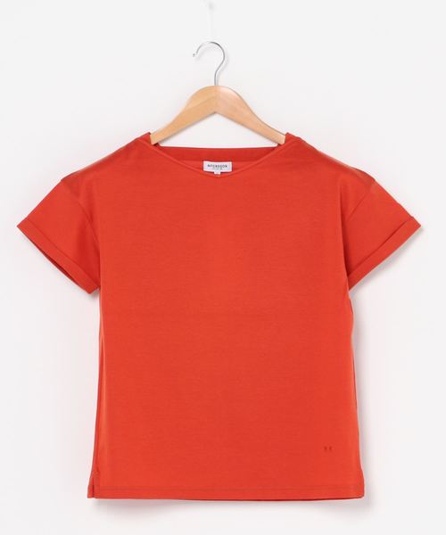 McGREGOR（マックレガー）の「ニット風VネックTシャツ（Tシャツ/カットソー・レディース・ネイビー/オレンジ/アイボリー・L/M）」の6枚目の写真